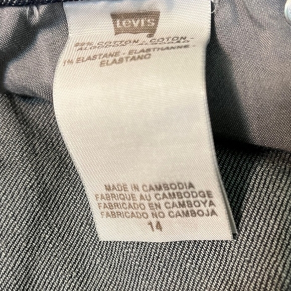 Levi's Classic Indigo Denim 542 Tilted Flare size 14 - Picture 9 of 15